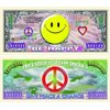 50 Be Happy (Smiley Face) Million Dollar Bills with Bonus “Thanks a Million” Gift Card Set