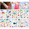 TopFunny Temporary Tattoos for Kids, 160Pcs Cartoon Ocean Animals Fish Tattoos (10 Sheets) Waterproof Cute Fake Tattoo Body Stickers Children Birthday Party Decoration Supplies Gifts Favors Girls Boys