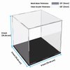 CANCLEAR Acrylic Display Case for Collectibles and Toys, Versatile Clear Acrylic Display Box with Black Base for Action Figures and Souvenirs, 6-inch