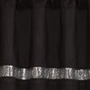 Lush Decor Night Sky Sequins Valance, Single, 84" W x 18" L, Black & Gray - Extra Wide Curtain - Kitchen Curtain Valance - Modern Glam Decor - Bathroom Or Kitchen Valance For Windows