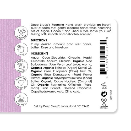 Deep Steep Foaming Hand Wash, 8oz (Lilac Blossom)