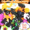 LAHAND 50 Pcs Halloween Party Favors Mochi Squishy Toy,Mini Squishies Cute Squeeze Toy Stress Reliever Anxiety Packs for Boys and Girls