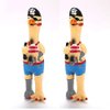 DAJOOEE 2 Pack Screaming Rubber Chicken Dog Squeaky Toy, Latex Chew Molar Dog Toy (Pirate)