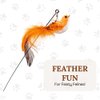 GADGETSOLOGY Cat Wand Toy Cat Toys for Bored Indoor Adult Cats Feather Cat Toy Wand 5 Pcs Natural Bird Feathers Stable Round Base Wand Cat Toys for Indoor Cats Hunting Toys for Cats