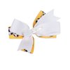Soccer Ribbon Bow Hair Clips soccer bows Hair Accessories for girls Womens headdress.(FJ35) (Blue)