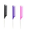 Purple Fine-tooth Metal Portable Rat Tail Comb - Hairdresser's Hair Styling Tool for Beauty,Rat Tail Comb Fine Pro Tail Combs Rat Tail Carbon Hair Combs,Styling Tools and Appliances