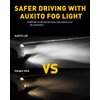 AUXITO H10 9140 9145 LED Fog Light Bulbs Max 80W High Power Extremely Bright 6500K Xenon White LED Bulbs Replacement for Fog Light or DRL,Pack of 2