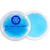 EverOne Round Reusable Gel Ice Pack with Cloth Backing for Hot & Cold Therapeutic Use, First Aid, Injuries, Breastfeeding, 5 Count