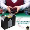 Zomiboo 6 Deck Casino Automatic Card Shuffler USB Battery Operated Electric Shuffler Poker Card Deck Shuffler Card Shuffling Machine for Home Card Playing Games Casino and Club Party(6 Decks)