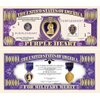 10 Purple Heart One Million Dollar Bills with Bonus “Thanks a Million” Gift Card Set