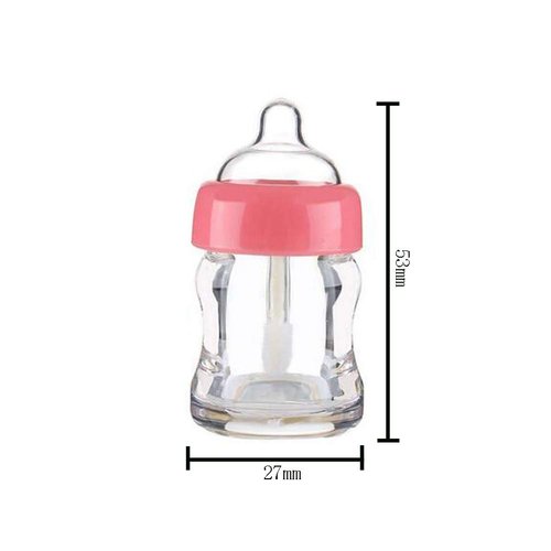 6 Pieces Empty Lip Gloss Tubes Reusable Lip Gloss Containers Milk Bottle Shaped Lips Gloss Tube 7 ml Empty Refillable Lips Gloss Bottles DIY Cosmetics Lipstick Containers, Pink