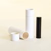 1 OZ White Kraft Paperboard Cosmetic/Lotion/Lip Balm/Deodorant Tubes (100)