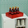SAMCAMI Dollhouse Furniture Toy Refrigerator - Doll House Furniture Toys for Dollhouse Kitchen - Miniature Dollhouse Furniture 1 12 Scale Incl Toy Fridge, Beer and Other Dollhouse Accessories (White)