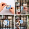 PEUTIER Parrot Spinner Toy, Medium Small Funny Parakeet Conures Toy Interactive Parrot Toy Bird Toy Spinning Rattle Cockatiel Toys Bird Cage Accessories for Entertainment Chewing Exercise