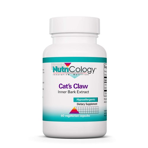 Nutricology Cat's Claw - Inner Bark Extract, Joint Health & Immune Support, Herbal Supplement, Organic, Vegetarian Capsules - 60 Count
