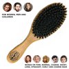 Natural Boar Bristle Hairbrush for women, men and kids. Boar bristle brush for soft, fine and thin hair. Brush that gives shine and health to the hair, improve texture and reduce Frizz