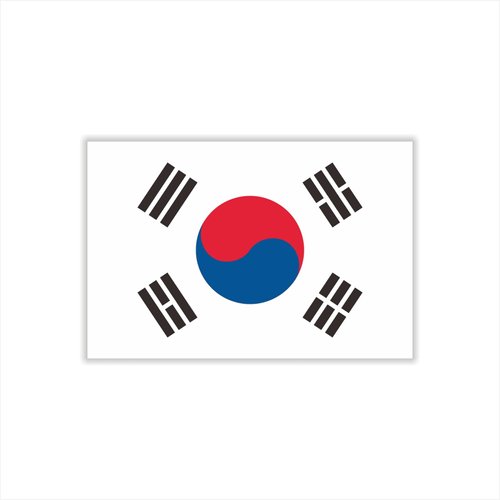 Womaha 30 Sheets South Korea Flag Temporary Tattoos Fans Face Tattoo Stickers for Adults Kids Group Activity Props