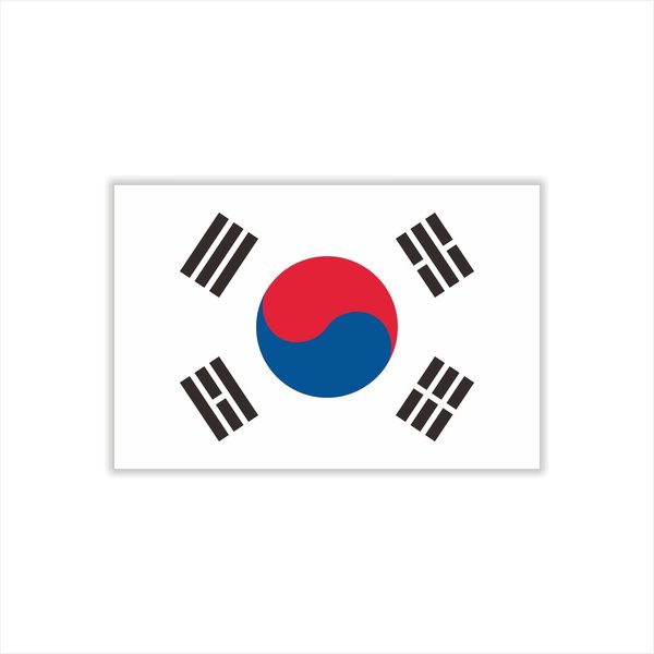 Womaha 30 Sheets South Korea Flag Temporary Tattoos Fans Face Tattoo Stickers for Adults Kids Group Activity Props