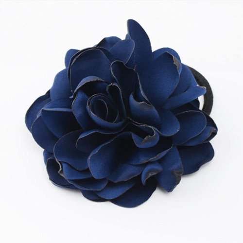 LOVEF Jewelry Women Girl 6pcs（mixed Color) Cloth Rose Flower Design Ponytail Holders Hair Tie Assorted Rope Rubber Bands Accessories