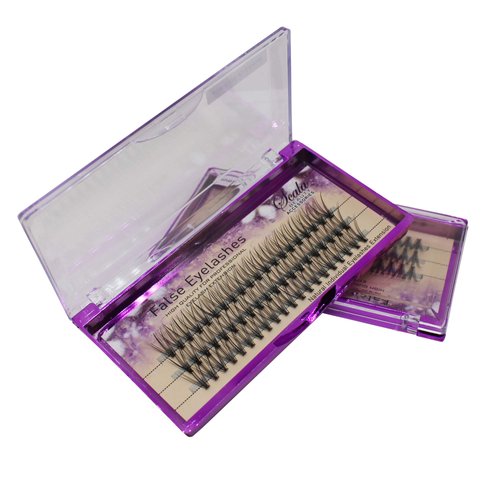 Bodermincer 8mm/10mm/12mm/14mm/16mm to Choose Thickness 0.07mm C Curl Individual Flare False Eyelashes 20 Hairs/Cluster Fake Lashes False Eyelashes Extension (20mm)