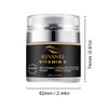 REVANEL Vitamin C 100% Organic Cream 25% Vitamin C With Hyaluronic Acid And Aloe Extract Lightweight Daily Face Moisturizer for Glowing Skin 50ml /1.7 fl.oz.