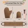 4 Pcs Self Tanner Mitt Applicator Kit - Self Tanning Mitt Glove,Self Tanner Back Applicator,Mini Face Tanner Mitt,Face Tanner Brush Soft Streak-Free Reusable & Washable for Women Girl Men (Brown)