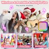 Kussla Mini Karaoke Machine for Kids Adults, Portable Bluetooth Speaker with 2 Wireless Microphones, Karaoke Kids Toys Christmas Birthday Gifts Ideas for 4-12 Years Old Girls Toys