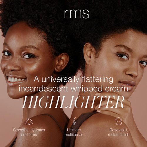 RMS Beauty Master Radiance Base - Hydrating & Skin Firming Illuminating Highlighter Makeup Cream with Light-Reflecting Pearls for Glowing, Radiant Skin - Deep (0.50 fl oz)