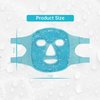 ZNÖCUETÖD Cold Face Eye Mask Ice Pack Reduce Face Puff, Dark Circles, Gel Beads Hot Heat Cold Compress Pack, Face SPA for Woman Sleeping, Pressure, Headaches, Skin Care, Post Laser Care[Blue]