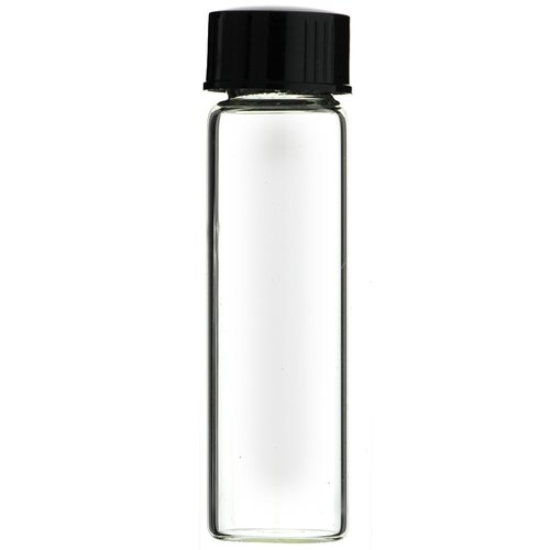Made in USA 72-Piece 3 Dram 12 ml Clear Glass Vials with Phenolic Screw Caps (Oils Perfume Gold Prospecting Hobby Craft)
