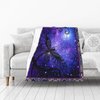 Dragonfly Blanket Soft Cozy Purple Dragonfly Throw Blanket Super Warm Fuzzy Fluffy Dragonfly Lightweight Fleece Flannel Gifts Blankets for Kids Adults 50"X40"