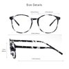 VisionGlobal Blue Light Blocking Glasses for Women/Men, Anti Eyestrain, Stylish Oval Frame, Anti Glare (Gray, 6.00 Magnification)