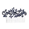 Chmier Bridal Hair Comb Crystal Hair Comb Blue Rhinestone Headpiece Marquise Side Comb Sapphire Wedding Hairpiece Prom Bridesmaid Hair Jewelry for Women and Girls