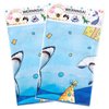 WERNNSAI Blue Shark Party Table Cover -2 PC 54” x 108” Ocean Theme Table Cloth Under The Sea Party Supplies Disposable Plastic Rectangle Tablecloth for Kids Shark Birthday Party Decor