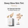 THANK YOU FARMER Dewy Glow Skin Tint, Long-Lasting Tinted Moisturizer, Light coverage, Vitamin B3, Niacinamide, Adenosine, Korean Beauty Makeup Dermatologist Tested, Honey, 1.75 fl oz