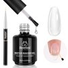 Beetles Gel Polish 5 in 1 Beetles Builder Gel 15ml Clear Builder Strengthener Gel with Detachable Liner Nail Brush for Beetles Builder Gel Nail Art Design Holiday Gift for Women