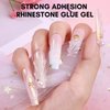 Makartt Nail Rhinestone Glue with 3D Nail Gel Kit: Nail Charm Glue Super Strong Gel Nail Glue for Nail, 3D Sculpting Gel for Drawing Molding Embossed and Decoration DIY Nail Art
