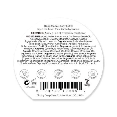 Deep Steep Body Butter, 6oz (Lavender Vanilla)