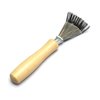 BLUPLE 2 Pieces Hair Brush Cleaner Tool Comb Cleaner Hair Brush Cleaner Comb Brushes Mini Hair Dirt Remover Brush Cleaning Tools with Metal Wire Rake Wooden Handlefor Home Salon