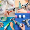 SHJADE Hot Glue Gun, Fast Preheating Hot Melt Glue Gun, Stand-Up Magnetic Mini Glue Gun Kit with 30 Glue Sticks for Kids DIY School Craft Projects and Quick Home Repairs
