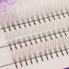 Scala 90 pieces 8-14mm C Curl 3 Root Thickness 0.07mm Individual Lashes Black False Eyelash Natural Soft Long Cluster Extension Makeup Beauty Health Makeup Fake Eyelashes (12mm)