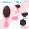 Epakh Hair Brush 6 Pack Mini Wet Travel Detangling Brushes Kids Detangler Hair Brushes Soft Bristle Hair Brush for Women Curly Hair Classic Colors