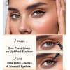 Go Ho Liquid Eyeliner Stamp Wingliner,Brown Winged Eyeliner Stamps for Cat Eyes,Long lasting Super Slim Precise Felt Tip Liquid Eye Liner Tattoo Tools,1 PC