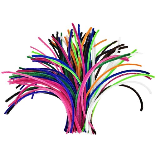 300 Pcs Pipe Cleaners, 10 Colors Chenille Stems, Pipe Cleaners Bulk for Art Craft Supplies, DIY Projects or Decorations (300)