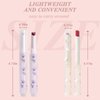 KWOLYKIM 2 Colors Jelly Lipstick & Matte Lipstick, Heart shaped Lip Stain Love Tinted Lip Balm and Velvet Creamy Lip Glaze Hydrating Long lasting Glossy Moisturizing Plumping Lip Makeup