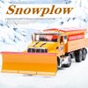 Ailejia Snow Plow Trucks Toy Diecast Metal Kids Pullback Toy US Style Truck Sweep Snow Vehicle for Kids (Snow Plow Truck)