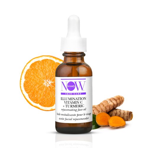NOW Beauty Illumination Vitamin C Plus Turmeric Rejuvenating Face Oil - Brightening Face Serum - Reduce Puffiness - Boosts Collagen -Vegan -Sulfate Free -Travel Size - For Men & Women - 1 oz