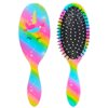 Girls Detangling Brush for Curly, Wet/Dry, Thick Hair - Pain-Free Brushing for Women (Rainbow Unicorn)