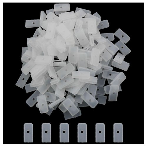 XGNG 120PCS 6mm Collar Corset Spiral Boning Tips End Caps for Sewing Polyester Boning, White