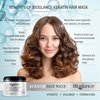 Bioglance Keratin Hair Mask | Quick Repair | Restore Shine & Volume | Efficient Formula with Biotin & Collagen | Hydrates Volumizes & Strengthens | Made in USA